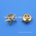 unique five-pointed star zinc alloy 3d brooch pin